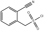 (2-氰基苯基)甲磺酰氯 结构式