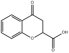 3,4-Dihydro-4-oxo-2H-1-benzopyran-2-carboxylic acid Structure
