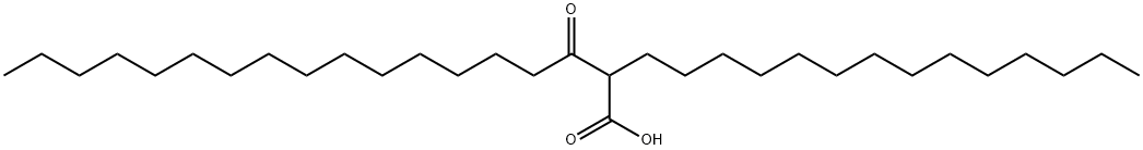 3-oxo-2-tetradecyloctadecanoic acid 结构式