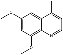 6,8-ジメトキシ-4-メチルキノリン 化学構造式