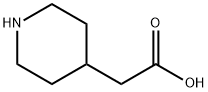2-(4-ピペリジニル)酢酸 化学構造式