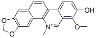 2-Hydroxy-1-methoxy-12-methyl[1,3]benzodioxolo[5,6-c]phenanthridine-12-ium Structure