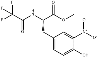 (S)-METHYL 3-(4-HYDROXY-3-NITROPHENYL)-2-(2,2,2-TRIFLUOROACETYLAMINO)PROPIONATE Struktur