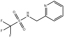 α,α,α-トリフルオロ-N-[(ピリジン-2-イル)メチル]メタンスルホンアミド 化学構造式