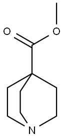 Methyl quinuclidine-4-carboxylate 化学構造式