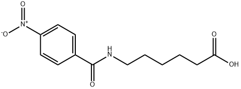 N-(4-nitrobenzoyl)-6-aminocaproic acid Struktur