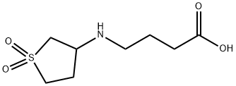 4-(1,1-DIOXO-TETRAHYDRO-1-THIOPHEN-3-YLAMINO)-BUTYRIC ACID, 51070-62-3, 结构式