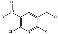 2,6-DICHLORO-3-CHLOROMETHYL-5-NITROPYRIDINE Struktur