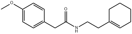 N-[2-(1-cyclohexen-1-yl)ethyl]-2-(4-methoxyphenyl)acetamide Struktur