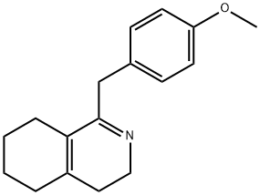 3,4,5,6,7,8-hexahydro-1-[(4-methoxyphenyl)methyl]isoquinoline Struktur