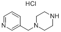 1-(Pyridin-3-ylmethyl)piperazine hydrochloride Structure