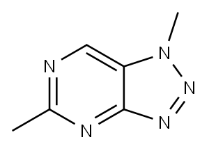 1H-1,2,3-Triazolo[4,5-d]pyrimidine, 1,5-dimethyl- (9CI) Structure