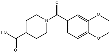 1-(3,4-DIMETHOXY-BENZOYL)-PIPERIDINE-4-CARBOXYLIC ACID price.