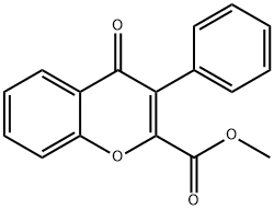 4-氧代-3-苯基-4H-色烯-2-甲酸甲酯 结构式