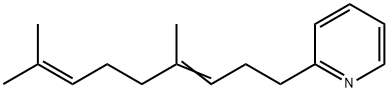 2-(4,8-ジメチル-3,7-ノナジエニル)ピリジン 化学構造式