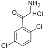 2-AMINO-1-(2,5-DICHLOROPHENYL)ETHAN-1-ONE HYDROCHLORIDE, 51084-88-9, 结构式