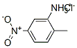 5-nitro-o-toluidinium chloride Struktur
