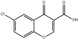 6-クロロクロモン-3-カルボン酸 塩化物 化学構造式