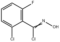 2-CHLORO-6-FLUORO-N-HYDROXYBENZENECARBOXIMIDOYL CHLORIDE, 51088-25-6, 结构式