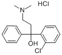 2-CHLORO-ALPHA-[2-DIMETHYLAMINOETHYL]BENZHYDROL HYDROCHLORIDE Struktur