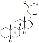 24-nor-5beta-cholan-23-oic acid Structure