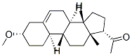 1-[(3S,8S,9S,10R,13R,14S,17S)-3-methoxy-10,13-dimethyl-2,3,4,7,8,9,11, 12,14,15,16,17-dodecahydro-1H-cyclopenta[a]phenanthren-17-yl]ethanone Struktur