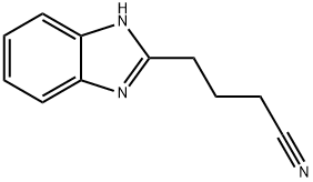 1H-Benzimidazole-2-butanenitrile(9CI) Structure