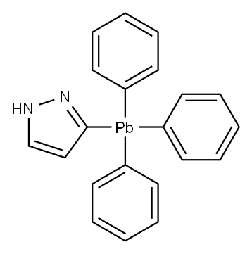 3-(triphenylplumbyl)-1H-pyrazole 结构式
