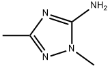 1,3-ジメチル-1H-1,2,4-トリアゾール-5-アミン 化学構造式
