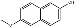 6-メトキシ-2-ナフトール 化学構造式