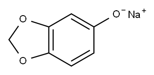 3,4-(亚甲基二氧基)苯酚钠 结构式