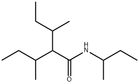 N,2-di-sec-butyl-3-methylvaleramide Struktur