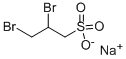 2,3-ジブロモプロパン-1-スルホン酸ナトリウム 化学構造式