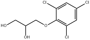 3-(2,4,6-三氯苯氧基)丙烷-1,2-二醇 结构式