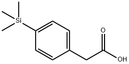 4-(Trimethylsilyl)phenylacetic acid Struktur