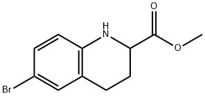 6-BROMO-1,2,3,4-TETRAHYDRO-QUINOLINE-2-CARBOXYLIC ACID METHYL ESTER Structure