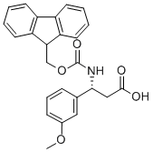 FMOC-(R)-3-氨基-3-(3-甲氧基苯基)-丙酸 结构式