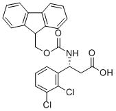 FMOC-(R)-3-AMINO-3-(2,3-DICHLORO-PHENYL)-PROPIONIC ACID Struktur