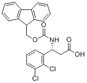 FMOC-(R)-3-AMINO-3-(2,3-DICHLORO-PHENYL)-PROPIONIC ACID Structure