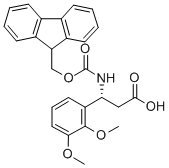 FMOC-(R)-3-AMINO-3-(2,3-DIMETHOXY-PHENYL)-PROPIONIC ACID, 511272-39-2, 结构式