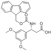 FMOC-(R)-3-AMINO-3-(3,5-DIMETHOXY-PHENYL)-PROPIONIC ACID Structure