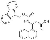 FMOC-(R)-3-AMINO-3-(1-NAPHTHYL)-PROPIONIC ACID Struktur