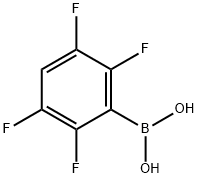 (2,3,5,6-テトラフルオロフェニル)ボロン酸 化学構造式
