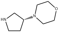 Morpholine, 4-(3R)-3-pyrrolidinyl- (9CI) Structure