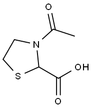 N-ACETYL-2-THIAZOLIDINE CARBOXYLIC ACID Structure