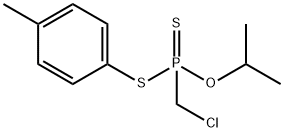 (Chloromethyl)phosphonodithioic acid O-isopropyl S-(p-tolyl) ester Struktur
