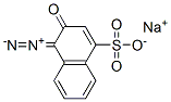 sodium 4-diazo-3,4-dihydro-3-oxonaphthalene-1-sulphonate Struktur