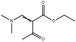 2-アセチル-3-ジメチルアミノアクリル酸エチル 化学構造式
