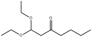 1,1-ジエトキシ-3-ヘプタノン 化学構造式
