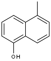 5-メチル-1-ナフトール 化学構造式